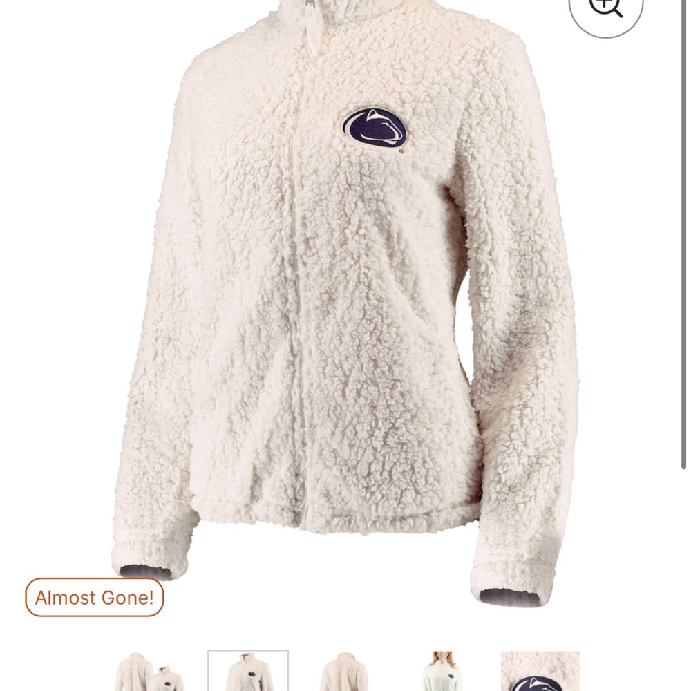 Women's Cream Sherpa Jacket
